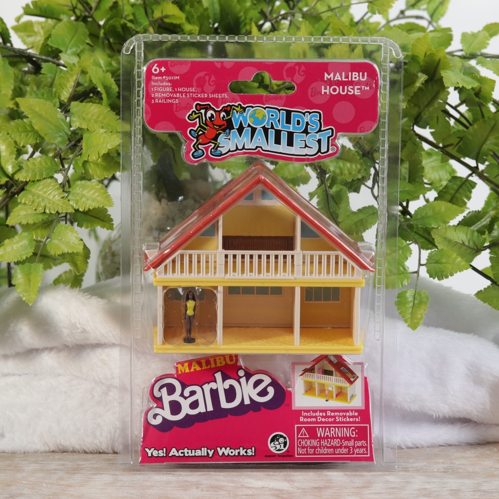 Worlds Smallest Malibu Barbie House Miniature Playset Super Impulse 5011M NIP